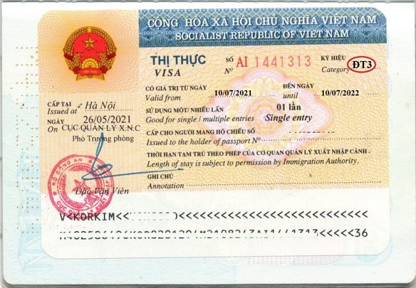 Visa xuất cảnh Việt Nam cho từng trường hợp1
